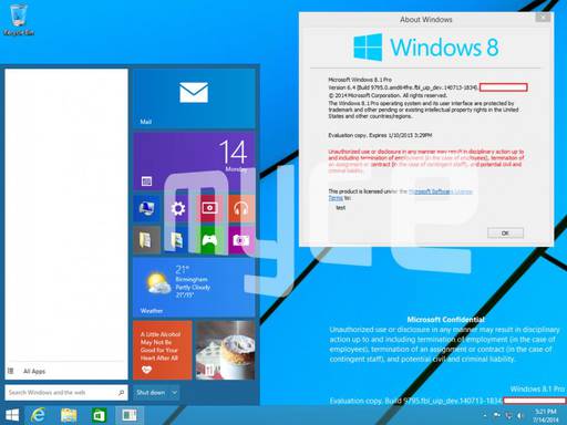 Новости - Windows 9: Новые подробности и полноценное возвращение кнопки "Пуск" Новости - Windows 9: Новые подробности и полноценное возвращение кнопки "Пуск"