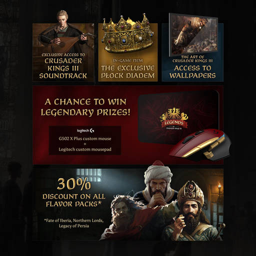 Crusader Kings 3 - Инициатива Legends of Crusader Kings III приветствует новых игроков Crusader Kings 3 - Инициатива Legends of Crusader Kings III приветствует новых игроков